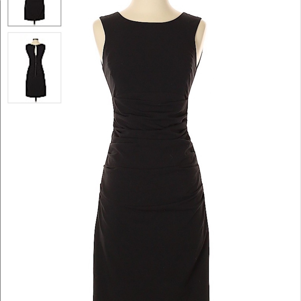 BCBG MAXAZRIA structured midi dress